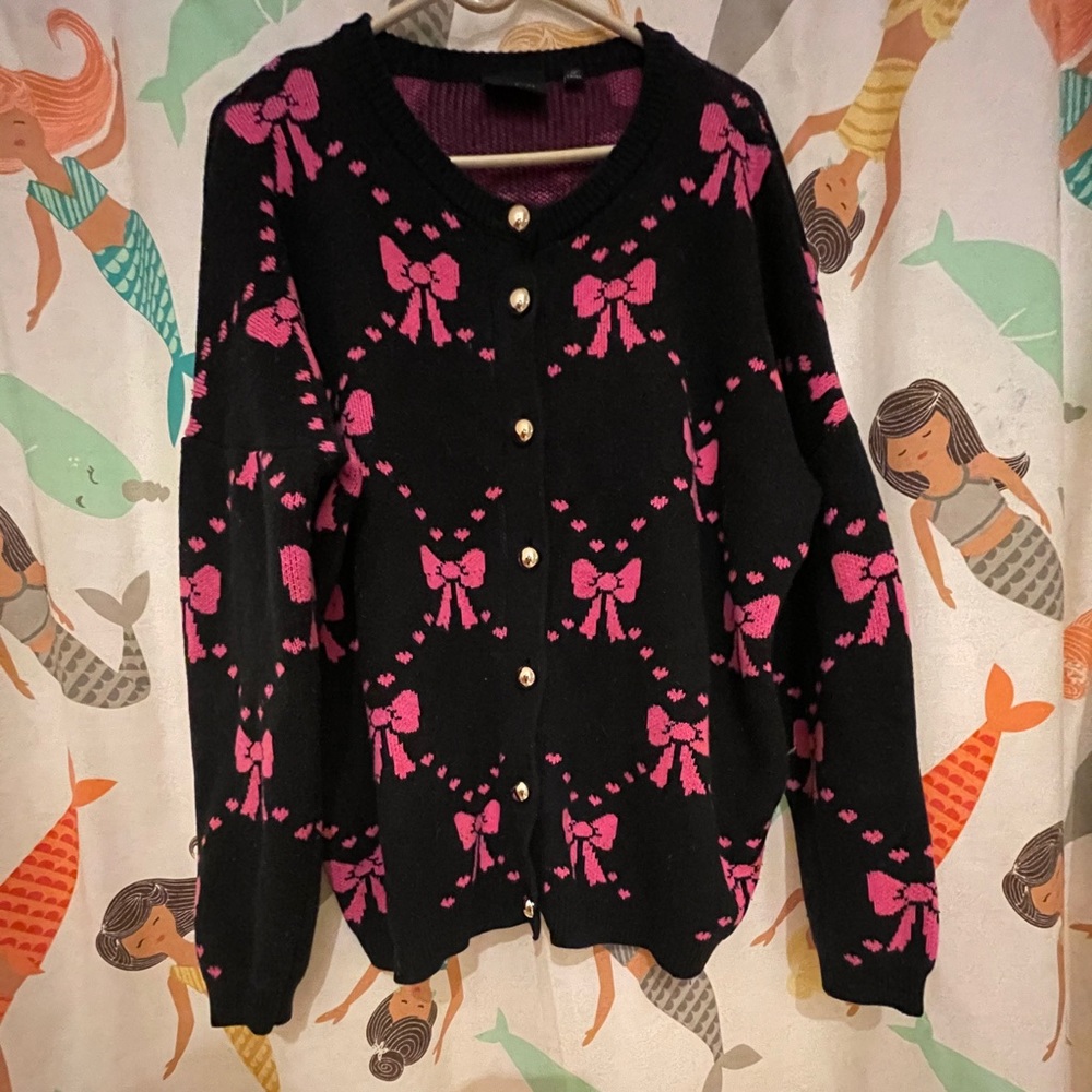 Oversized Lazy Oaf Bow Sweater